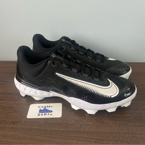 Nike Other - Nike Alpha Huarache Elite 4 Low MCS Baseball Plastic Cleats Black Men’s Sz 15